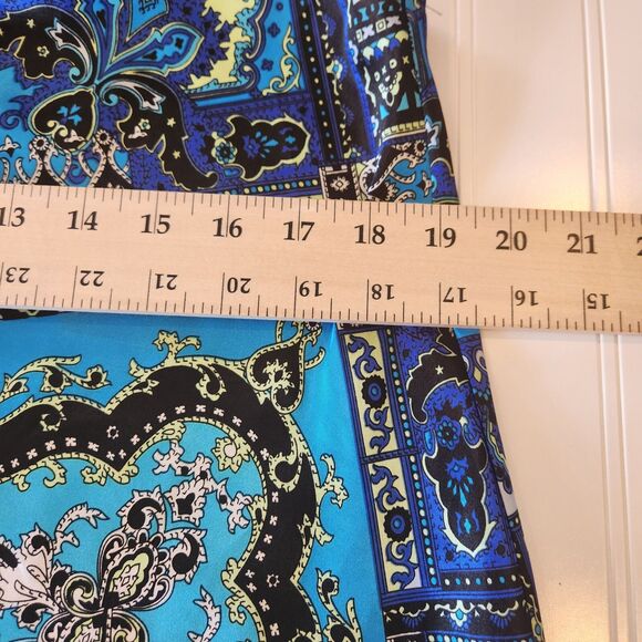 I.N. Studio Large Sleeveless Blue Blouse 27.7437 - Picture 5 of 9